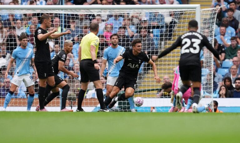 ท็อตแน่ม ฮ็อตสเปอร์ บุกชนะ แมนเชสเตอร์ ซิตี้ 2-0 ในพรีเมียร์ลีก