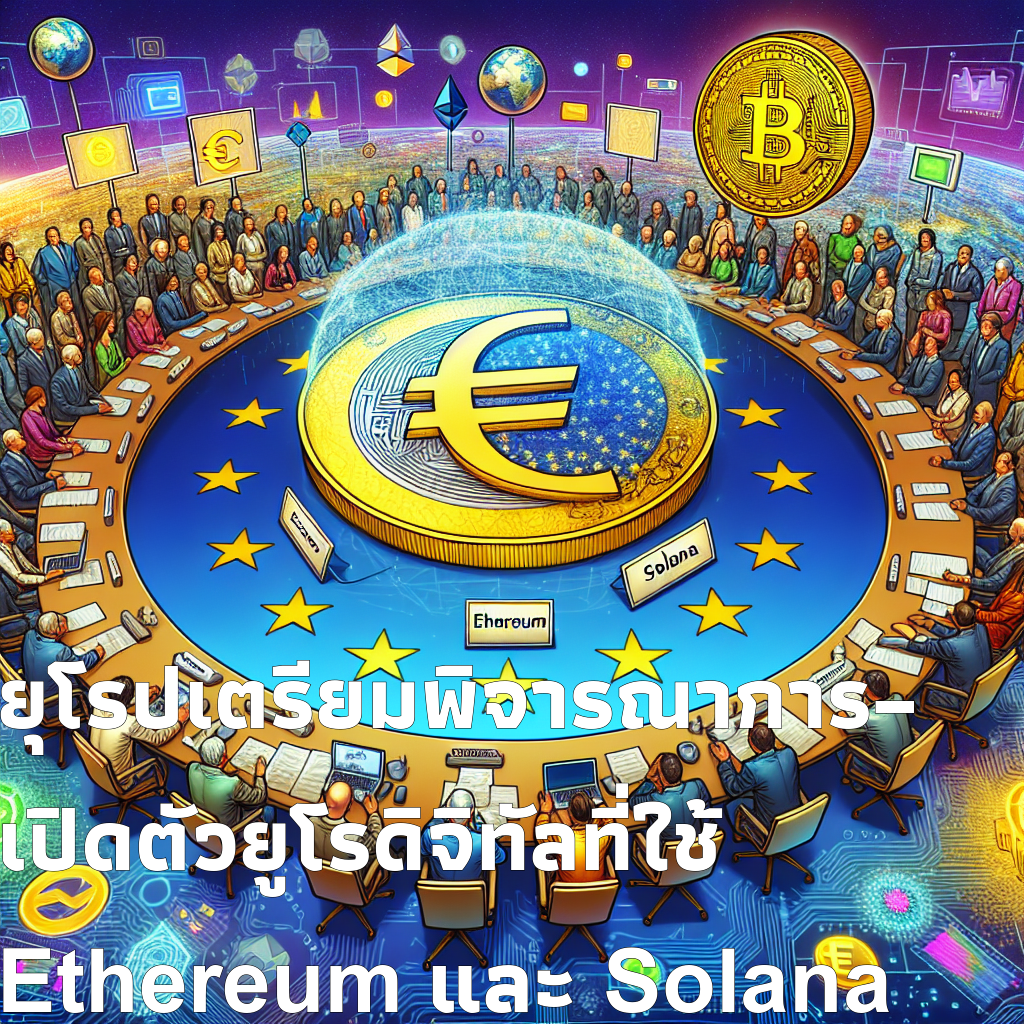 ยุโรปเตรียมพิจารณาการเปิดตัวยูโรดิจิทัลที่ใช้ Ethereum และ Solana