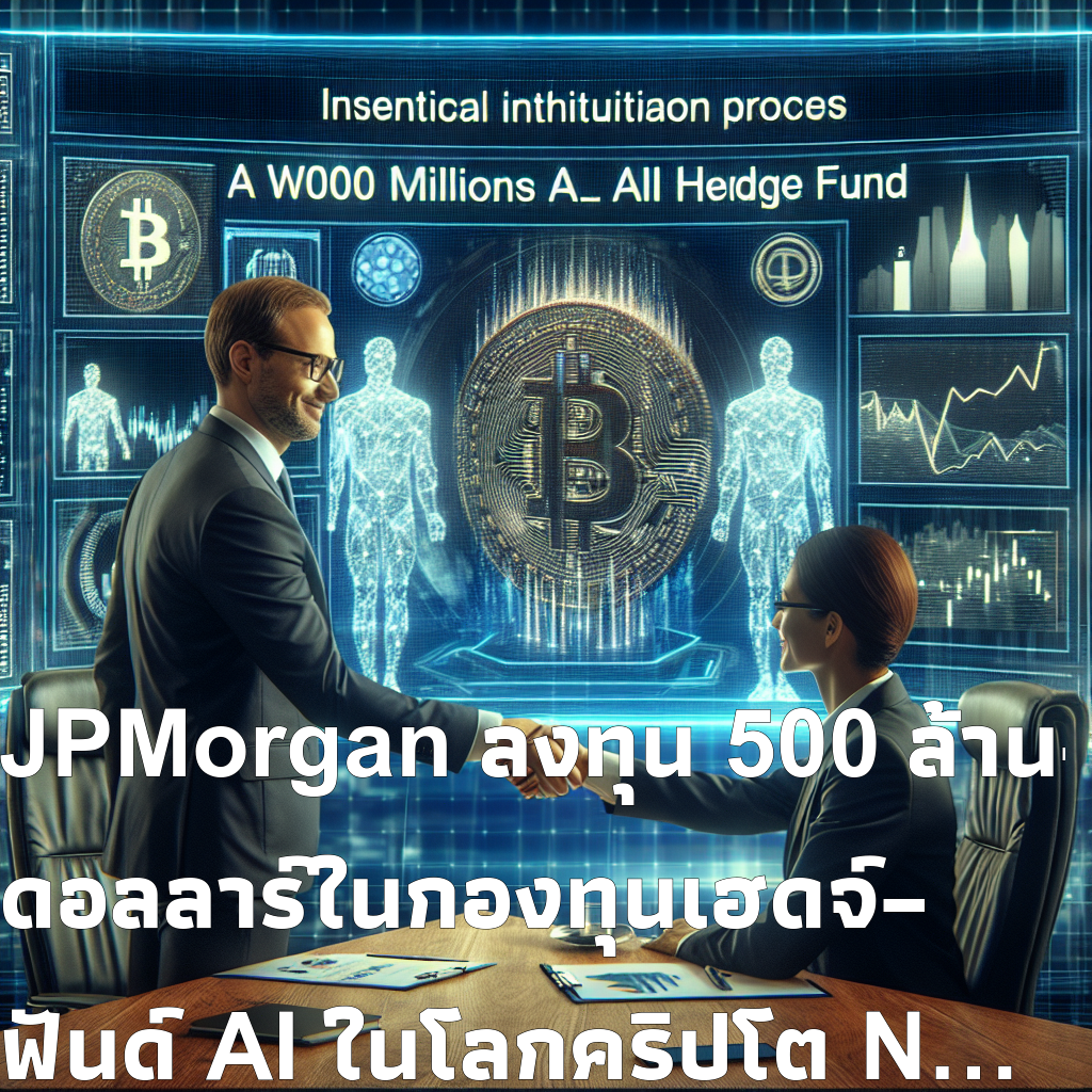 JPMorgan ลงทุน 500 ล้านดอลลาร์ในกองทุนเฮดจ์ฟันด์ AI ในโลกคริปโต Numerai