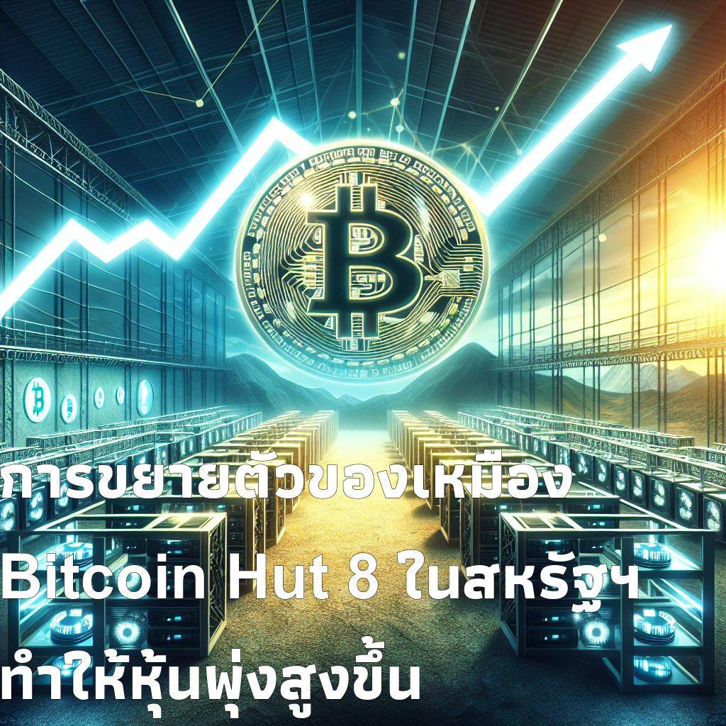 การขยายตัวของเหมือง Bitcoin Hut 8 ในสหรัฐฯ ทำให้หุ้นพุ่งสูงขึ้น