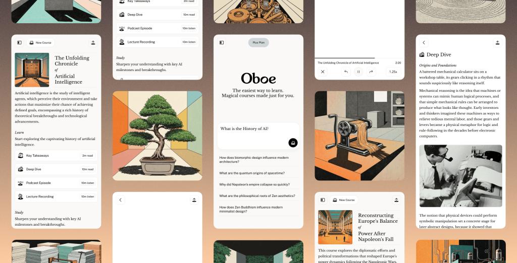 การกลับมาอีกครั้งของผู้ก่อตั้ง Anchor กับ Oboe แอพพลิเคชัน AI สำหรับการเรียนรู้