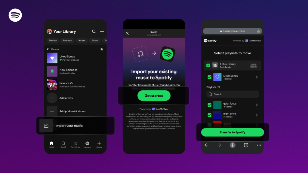 ฟีเจอร์ใหม่จาก Spotify ให้คุณย้ายเพลย์ลิสต์จากบริการอื่น